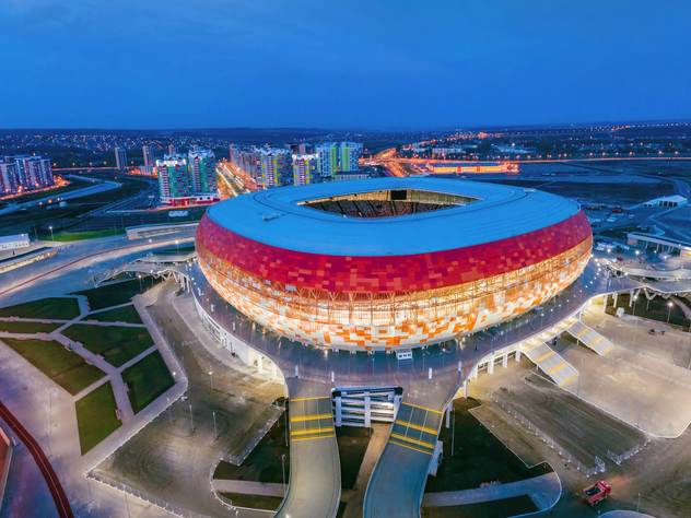Стадион в Саранске, построенный к ЧМ-2018.