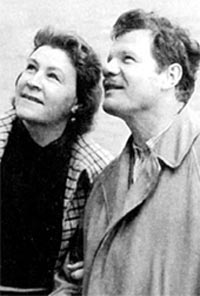 Михаил Пуговкин и Александра Лукьянченко. Архив eg.ru