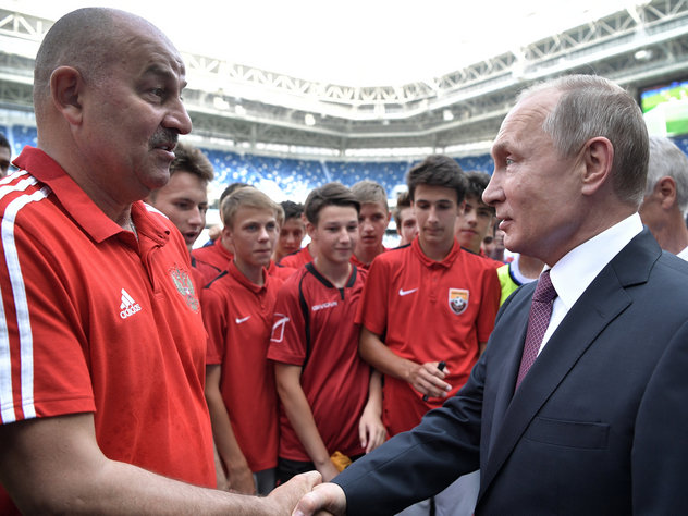 Станислав Черчесов и Владимир Путин Черчесов не хотел смотреть финал ЧМ-2018