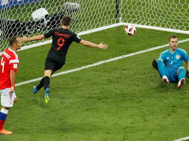 Хорватия сравняла счет в четвертьфинале ЧМ-2018 против России