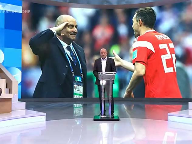 Станислав Черчесов в студии "Время покажет". После попал в объятия Стриженовой