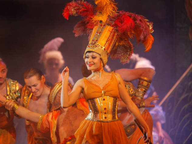 Актриса на прошлой неделе репетировала новый спектакль