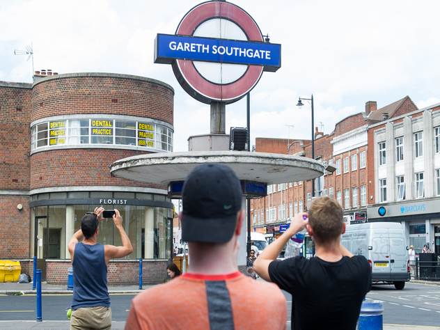 Станция метро имени Гарета Саутгейта.