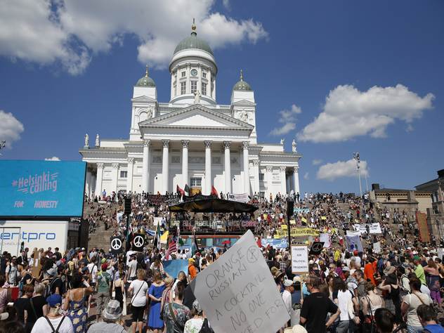 Путин и Трамп встретятся в Хельсинки.
