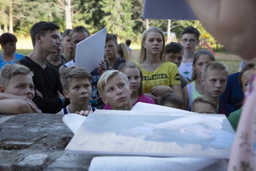 Встреча с воспитанниками летнего лагеря для трудных детей