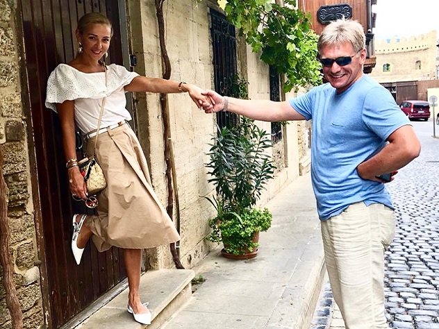 Дмитрий Песков и Татьяна Навка на фестивале "Жара"