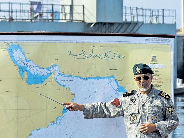 Заместитель командующего иранской армией контр-адмирал Хабиболла Сайяри