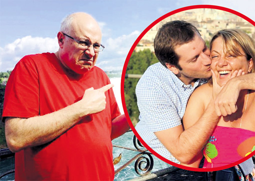 Резо Гигинеишвили с сестрой Тамарой (в круге). Именно она и ее сбежавший на Украину муж Матвей Ганапольский** помогли режиссеру снять грязный пасквиль на советскую действительность - фильм «Заложники»