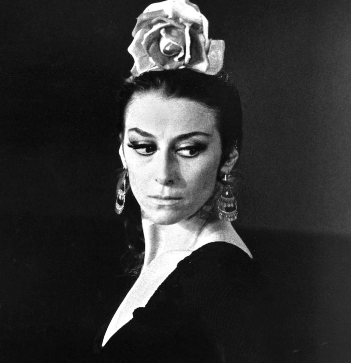 Майя Плисецкая, партнерша Годунова в Большом театре в роли Кармен, 1974 год. Фото: wikipedia.org