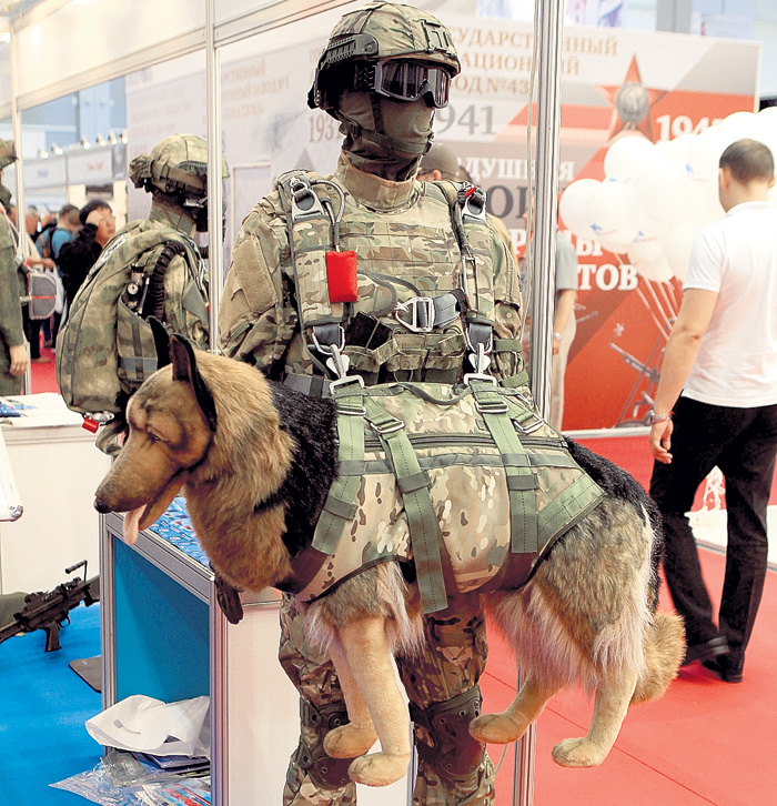 Снаряжение для десантирования с воздуха вместе с собакой