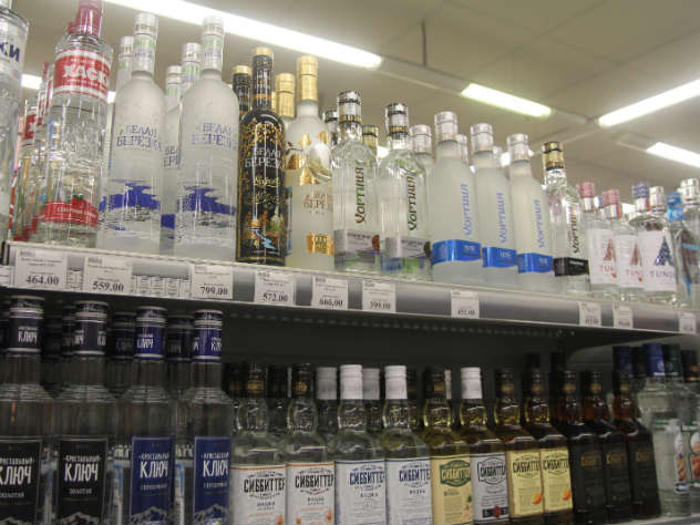 Минимальная цена на водку разной крепости