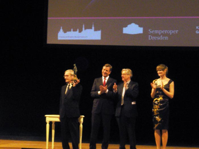 Станислав Петров на церемонии вручении Дрезденской премии, 2013 год. Фото: Z thomas/Wikimedia.org