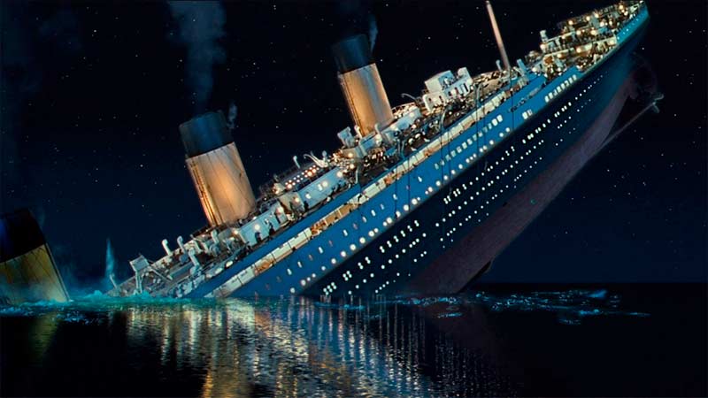 Кадр из фильма «Титаник», 1997 год