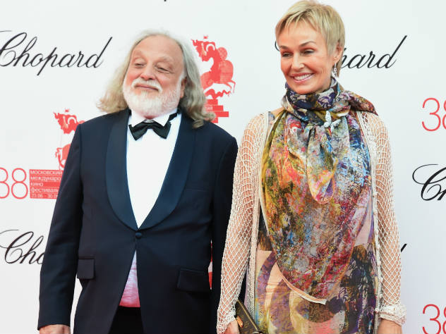 Наталья Андрейченко с близким другом, скульптором Григорием Потоцким