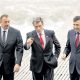 Ильхам Алиев с Виктором Ющенко и Михаилом Саакашвили