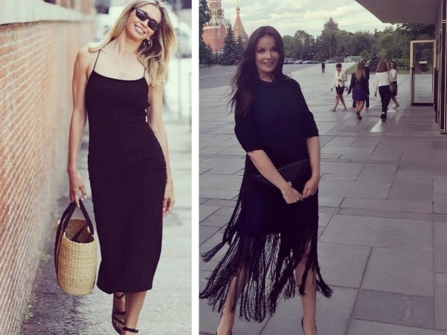 Маленькое черное платье на знаменитостях
