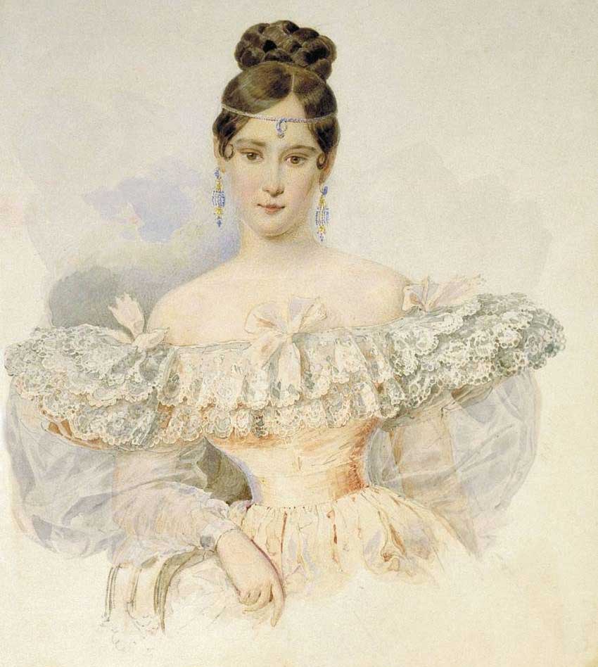 А. Брюллов. Портрет Н.Н. Пушкиной. 1831-1832 гг.