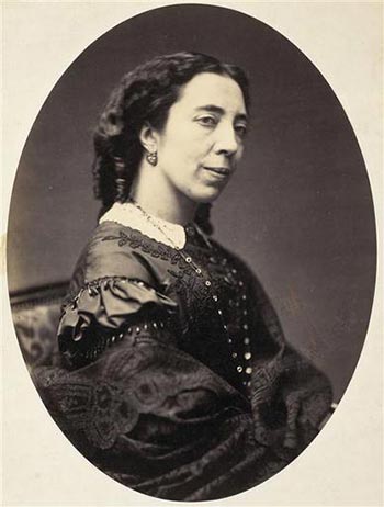 Полина Виардо в 1860 году. Пьер Пети.