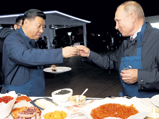Си Цзиньпин с Владимиром Путиным