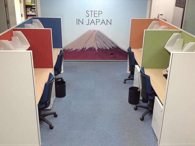 Япония, офис, сотрудники, рабочее место