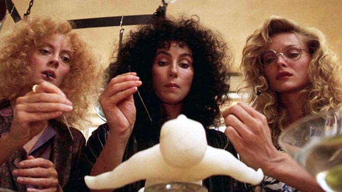 Кадр из фильма «Иствикские ведьмы», 1987 г.