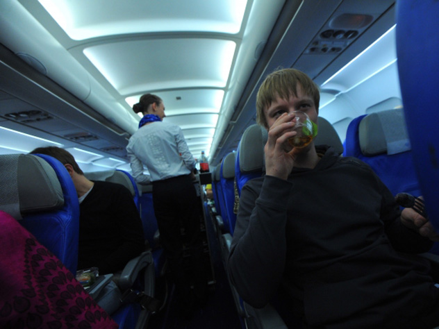 Дети в самолете раздражают пассажиров больше, чем отсутствие питания