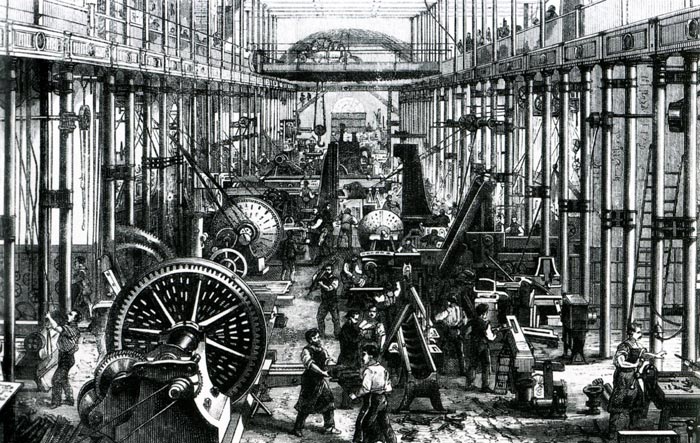 Промышленное предприятие в Хемнице, Германия, 1868 год. Источник wikimedia.org