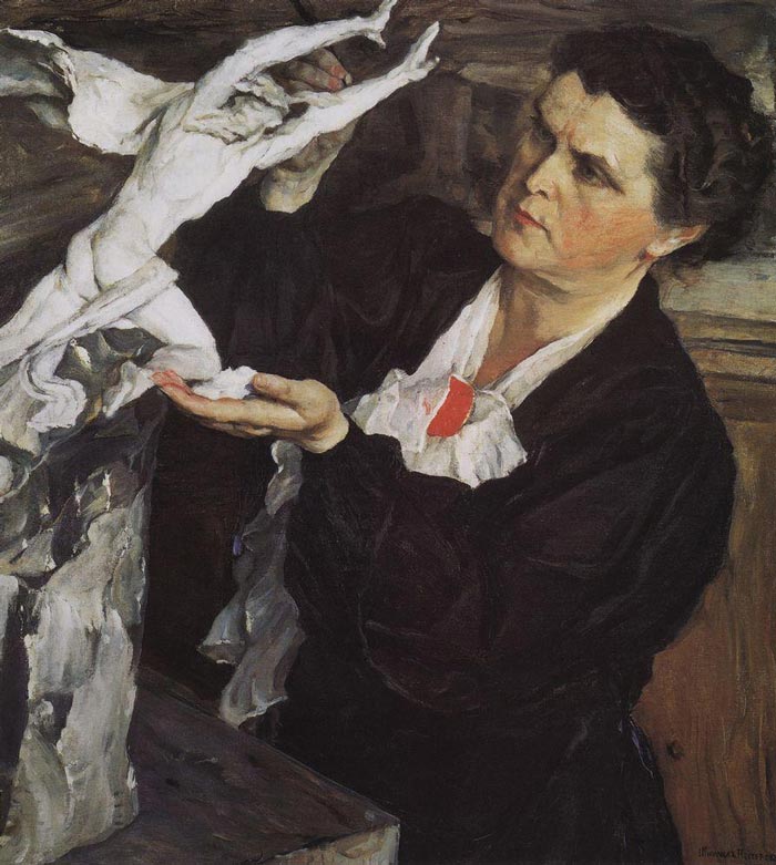 «Портрет скульптора В.И.Мухиной». Михаил Нестеров, 1940 год