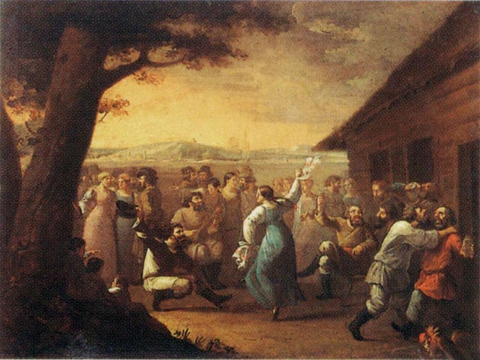 Сельский праздник. Художник И.М. Танков, 1790-е годы. Источник: wikipedia.org