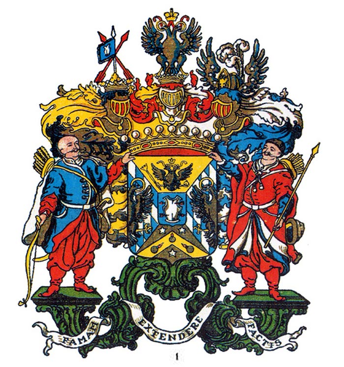 Герб новоявленного графа Разумовского. Источник: wikimedia