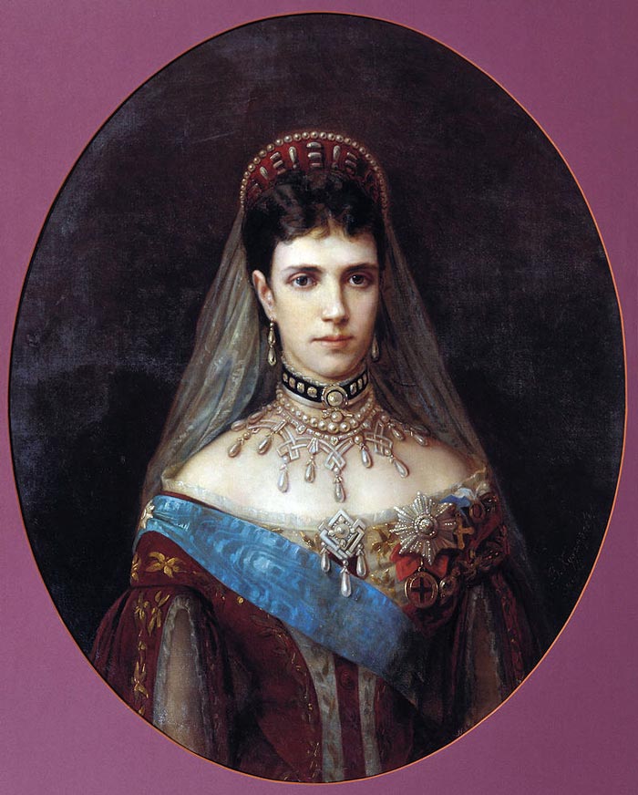 Портрет императрицы Марии Федоровны, жены императора Александра III. Василий Худояров, 1880-е годы. Источник: Wikimedia.org