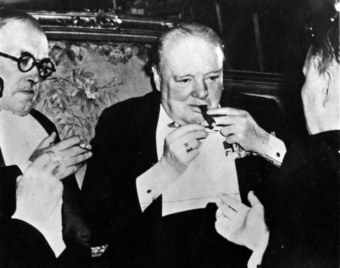 Уинстон Черчилль на Потсдамской конференции, 1945 г. Источник: wikimedia.org