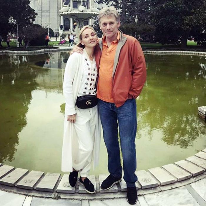 Татьяна Навка с супругом Дмитрием Песковым. Источник - *instagram.com/spletnik_ru