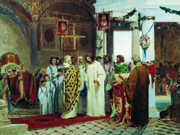 Бронников Ф.А. Крещение князя Владимира (1883)