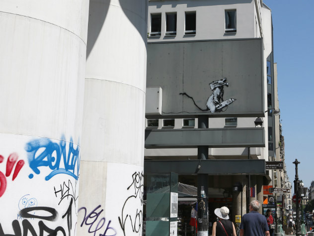 Бэнкси устроил новый перформанс на акуционе