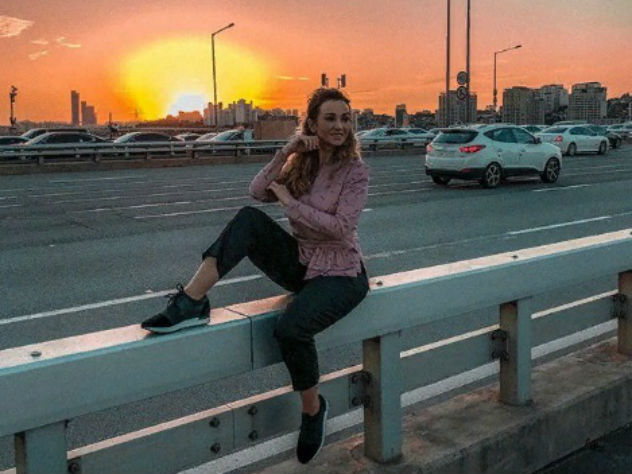 Анфиса Чехова показала закат над Сеулом