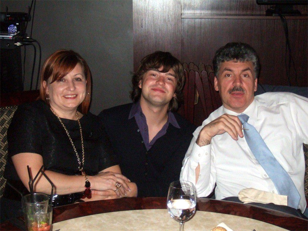 Грудинин с бывшей женой и сыном Антоном