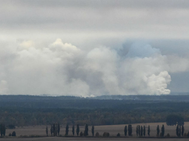 Взрыв на военном складе - Украина