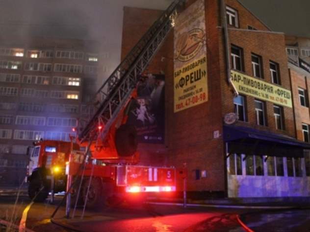 Пожар в ночном клубе в Томске