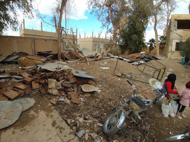 Сирия бомбежка Дейр-эз-Зор