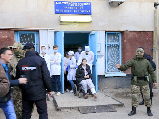 Керчь больница эвакуация раненые