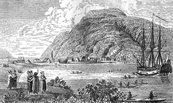 Поселение Шелихова на острове Кадьяк. Источник: wikipedia.org