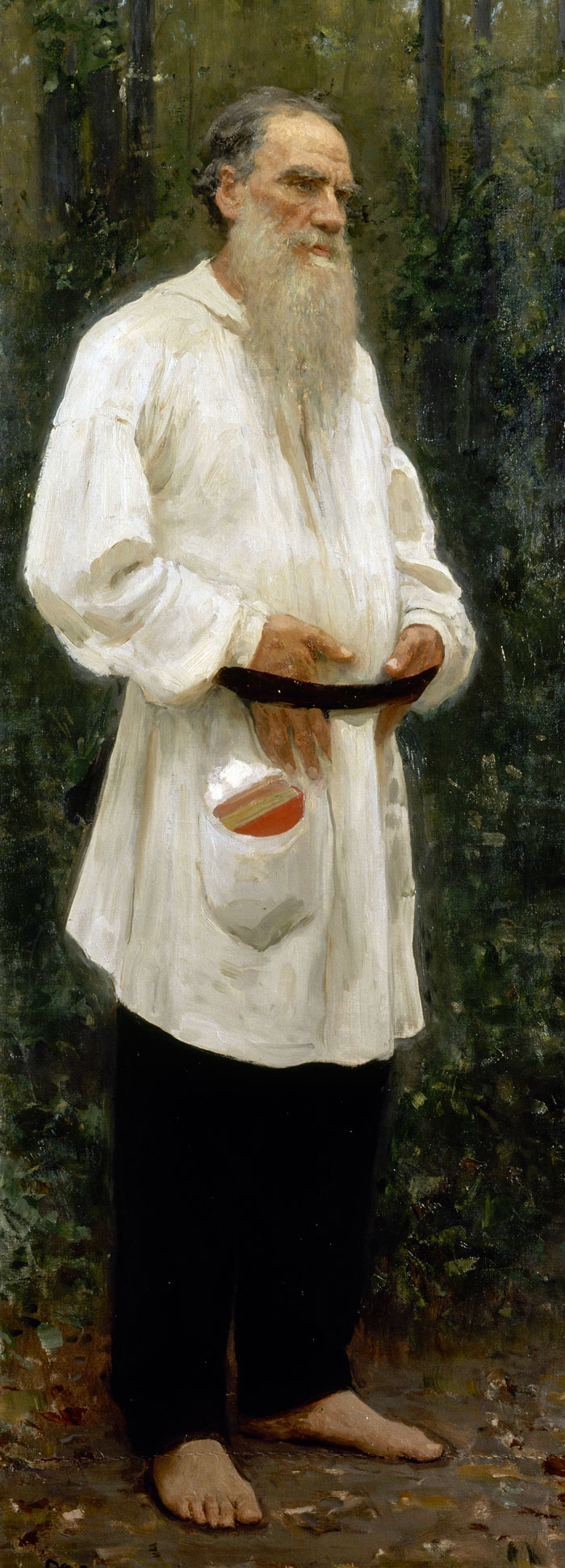 Лев Толстой, портрет кисти Ильи Репина, 1901 год. Источник: wikimedia