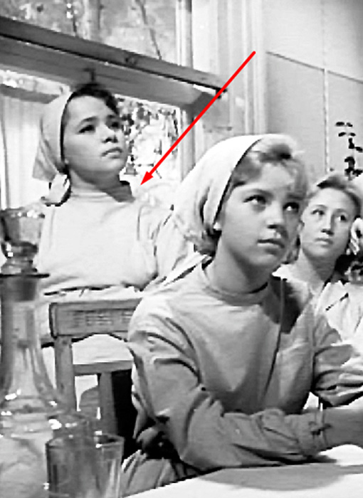 А такой она была в фильме «Коллеги» (1962)