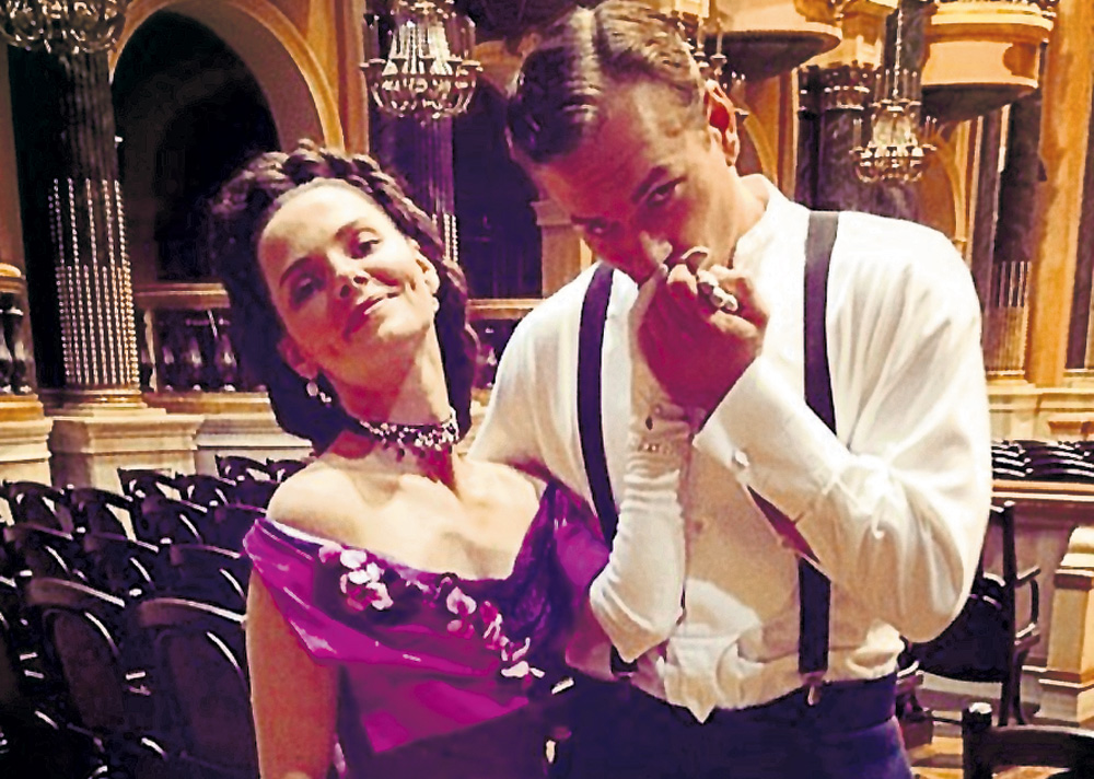 С Лизой Боярской в «Анне Карениной»