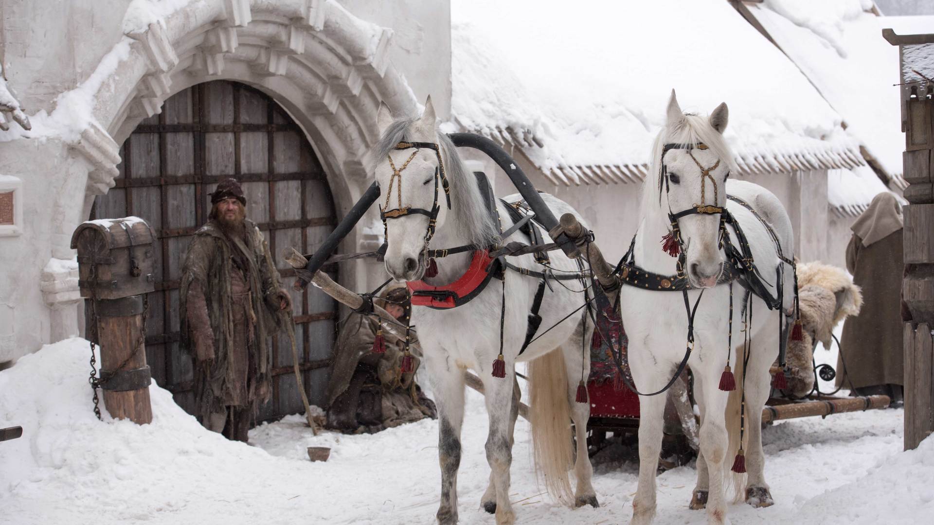 Лошади. Кадр из фильма «Годунов»