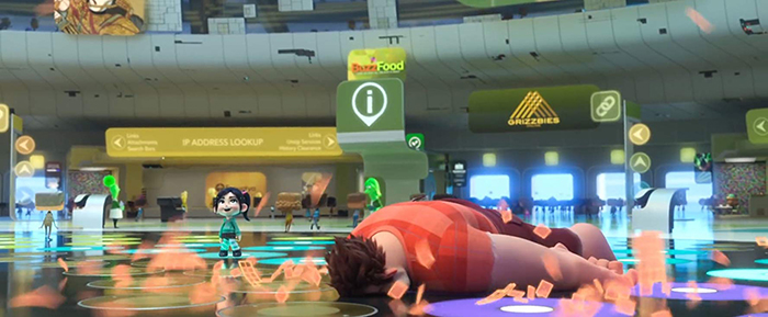 Кадр из анимационного фильма «Ральф против Интернета»