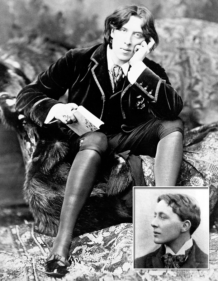 Поэт-декадент Джон Грей (в рамке) навеял Оскару Уайльду образ вечно юного Дориана