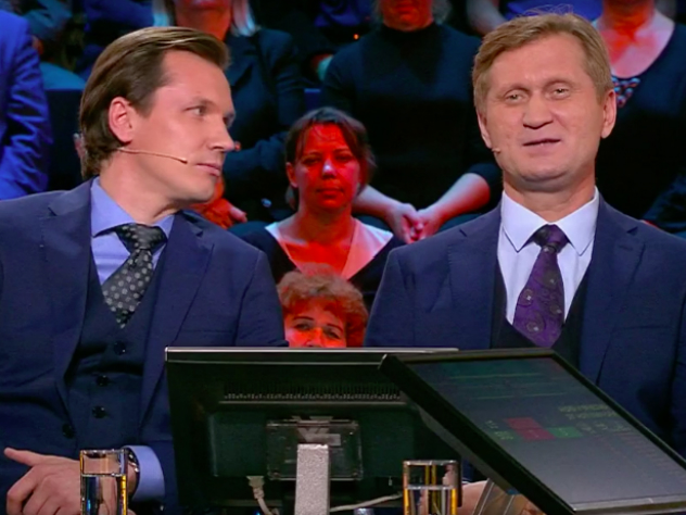 Андрей Рожков и Вячеслав Мясников«Уральские пельмени» «Кто хочет стать миллионером»