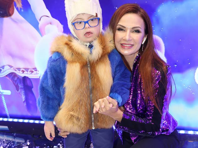 Бледанс с сыном